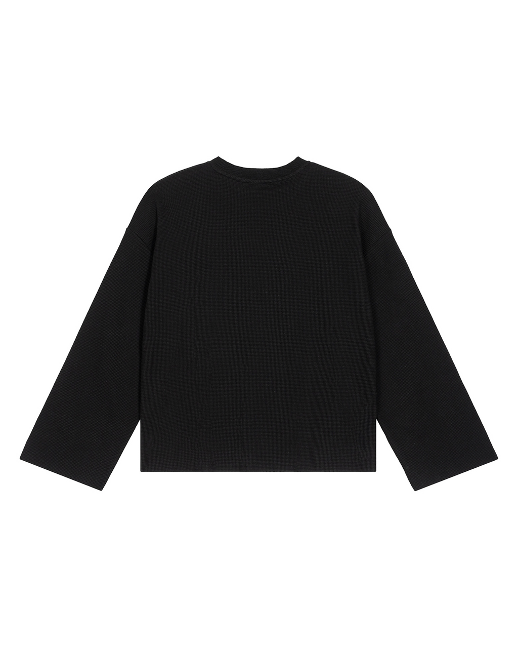 T-shirt manches longues gaufré noir – Freestyle 6raw – vue de dos