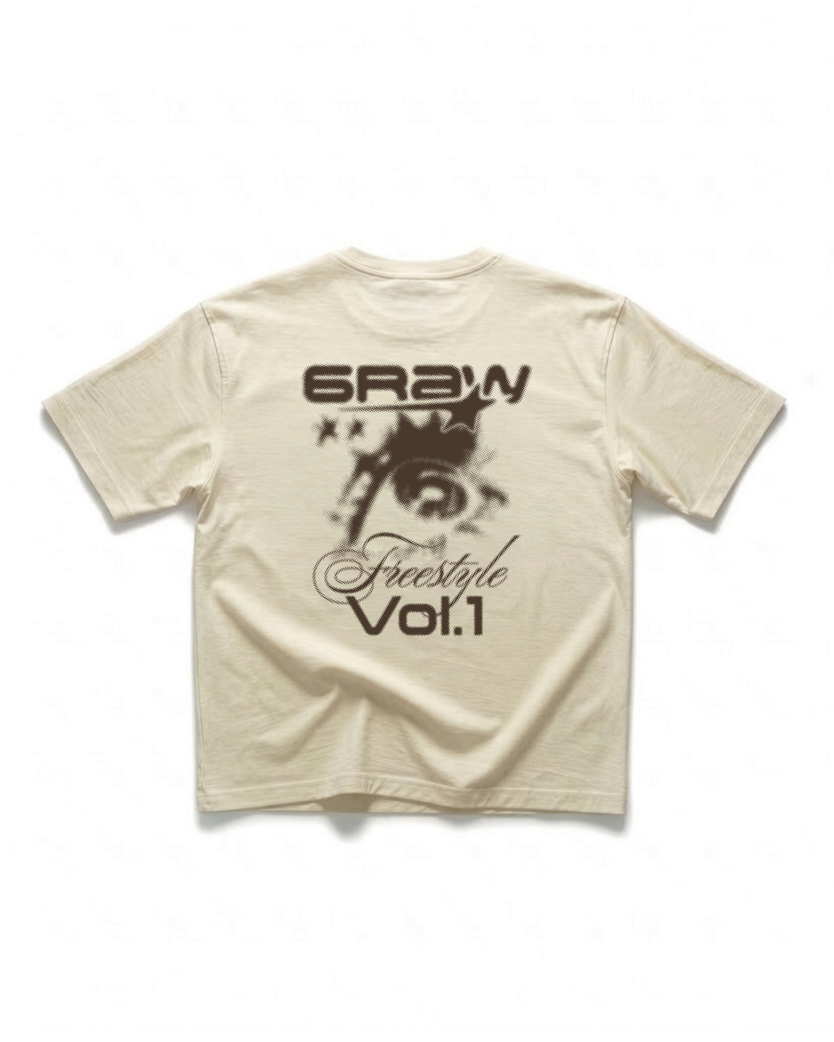 Freestyle Beige Oversized T-Shirt — 6RW — FRVOL.1